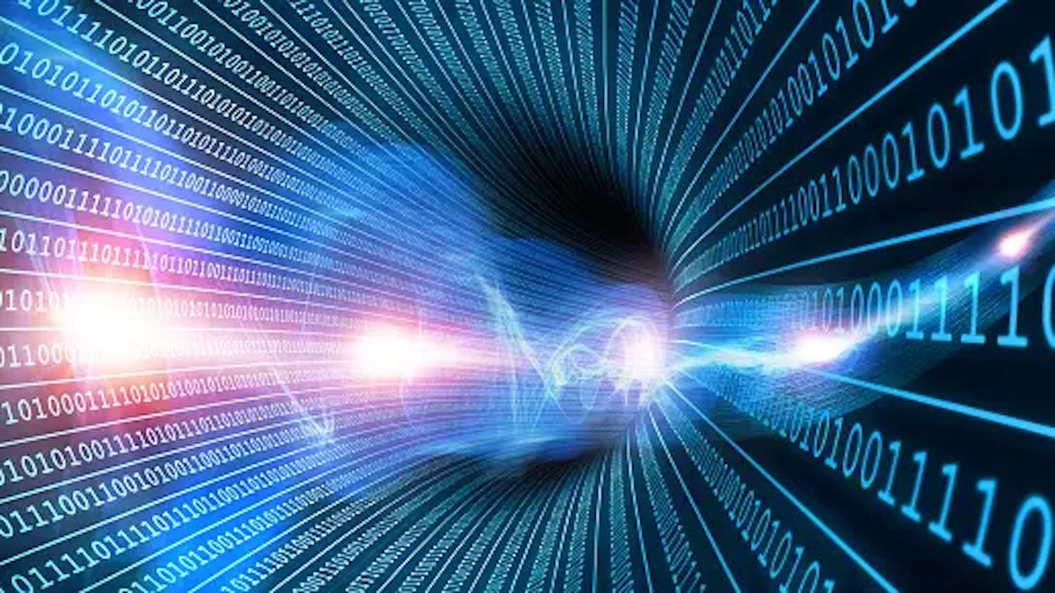 Digital abstract background of a data highway