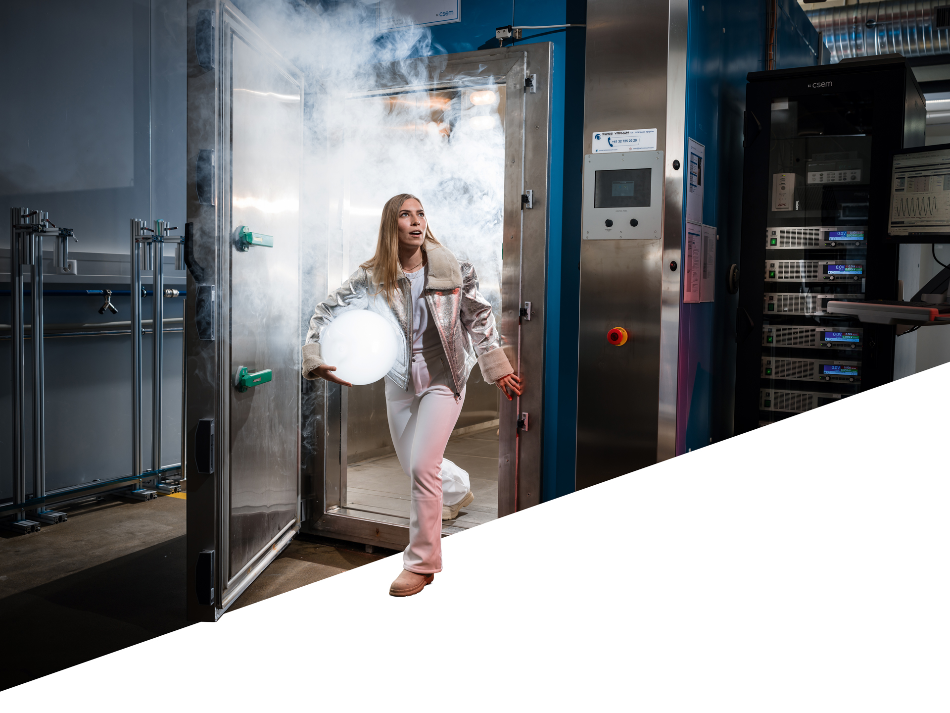 A woman enters a new world full of opportunity.