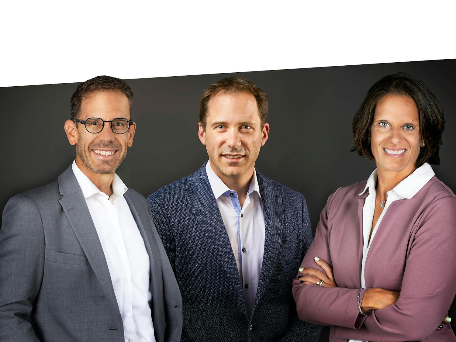 Steve Lecomte, Vincent Revol, and Sara Girardi
