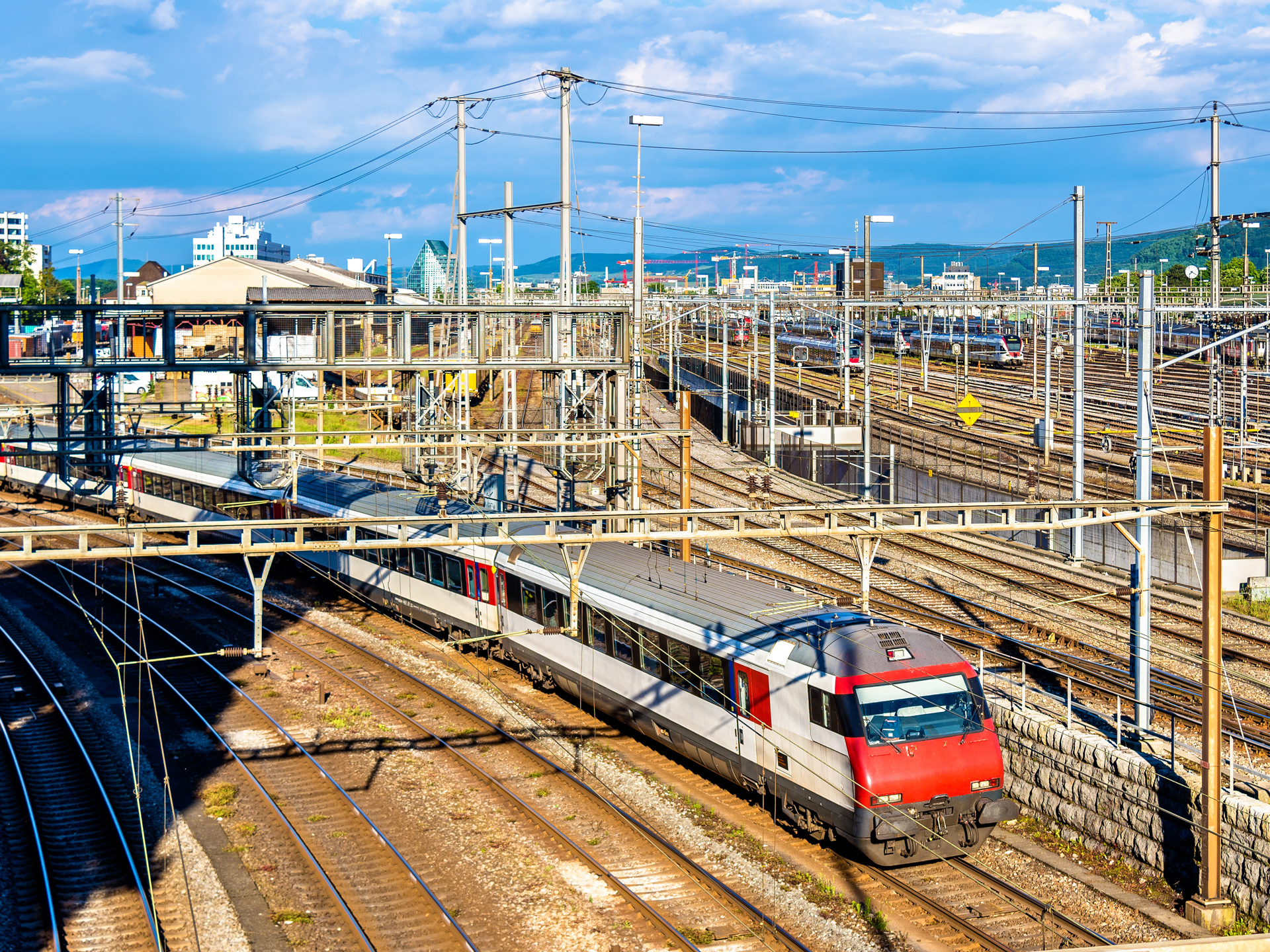 Railway hub in Switzerland