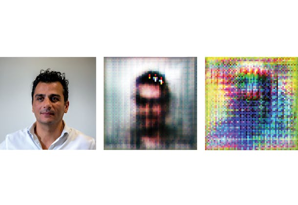 Visual in 3 pictures to illustrate how AI can protect privacy