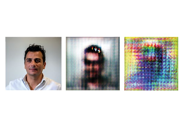Visual in 3 pictures to illustrate how AI can protect privacy