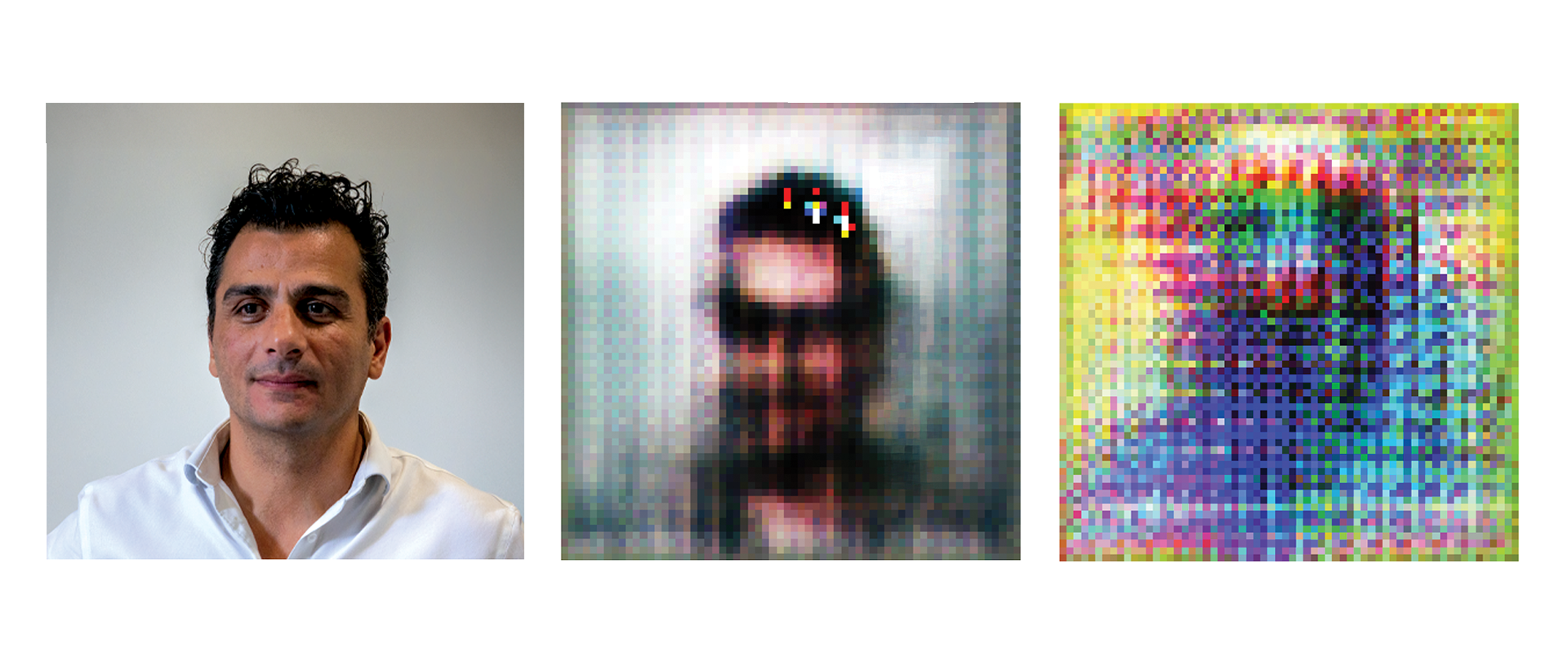 Visual in 3 pictures to illustrate how AI can protect privacy