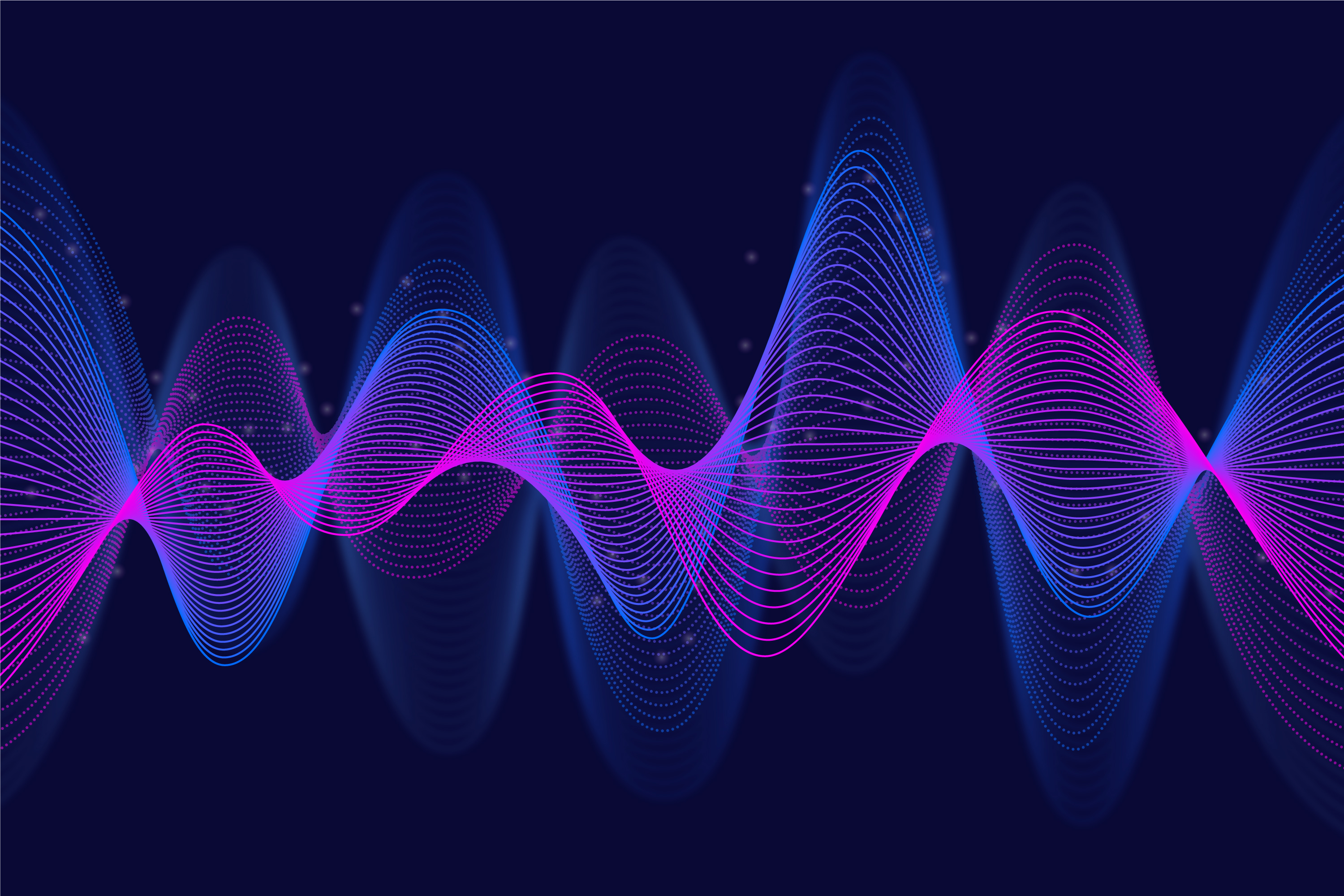 Wavy background, violet and blue motion