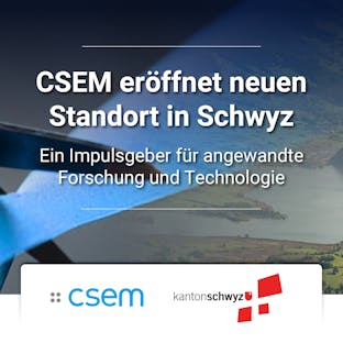 Banner VIP Inauguration CSEM Schwyz