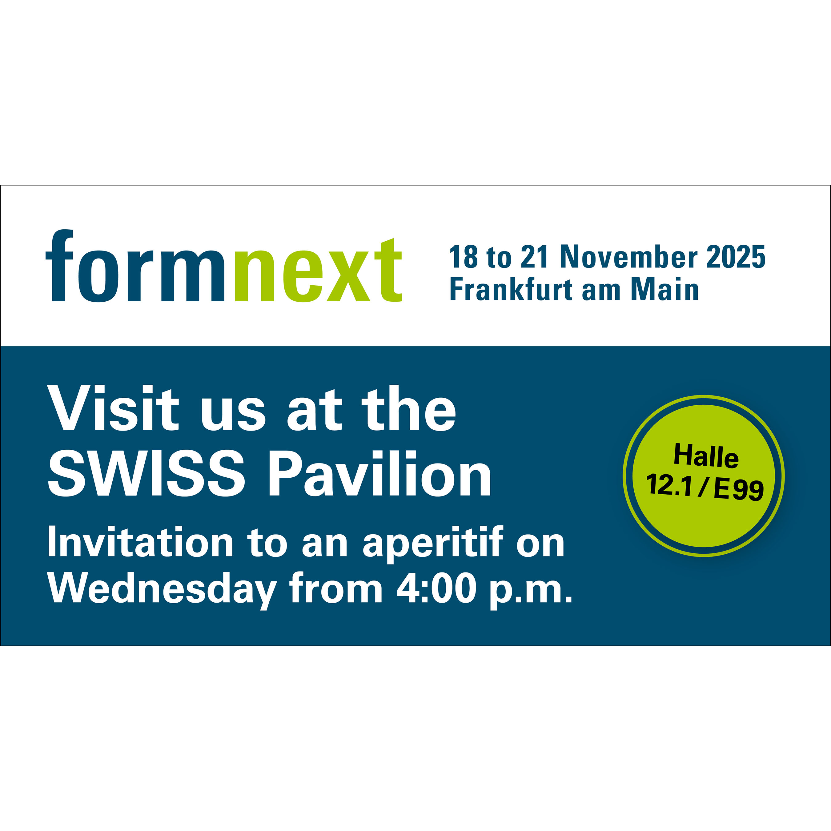 Banner formnext 2025
