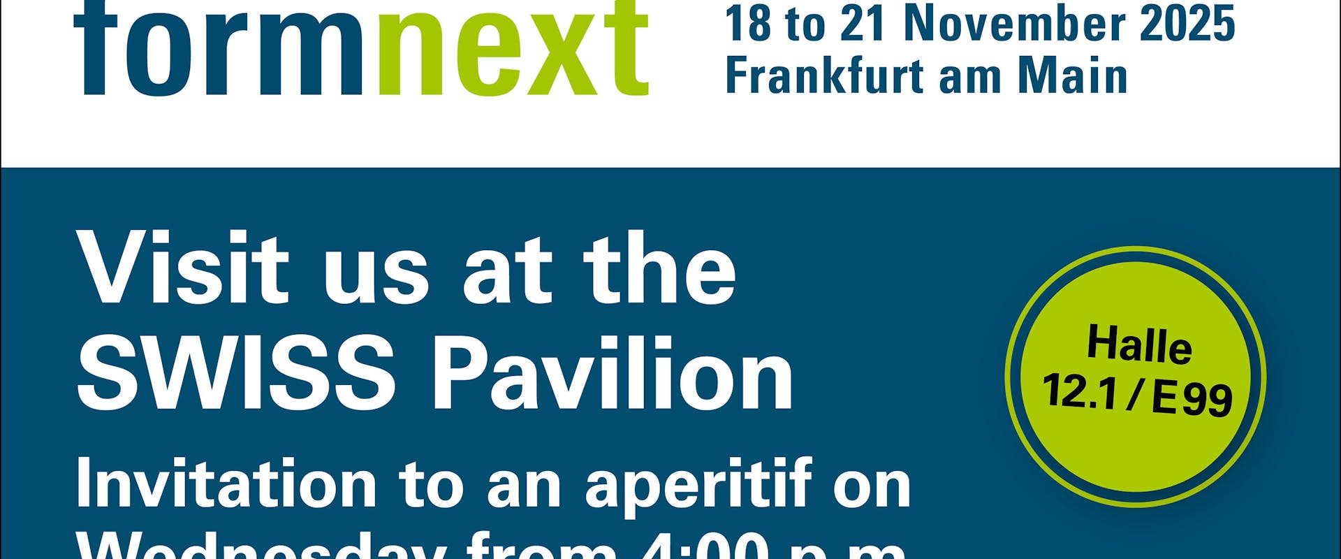 Banner formnext 2025