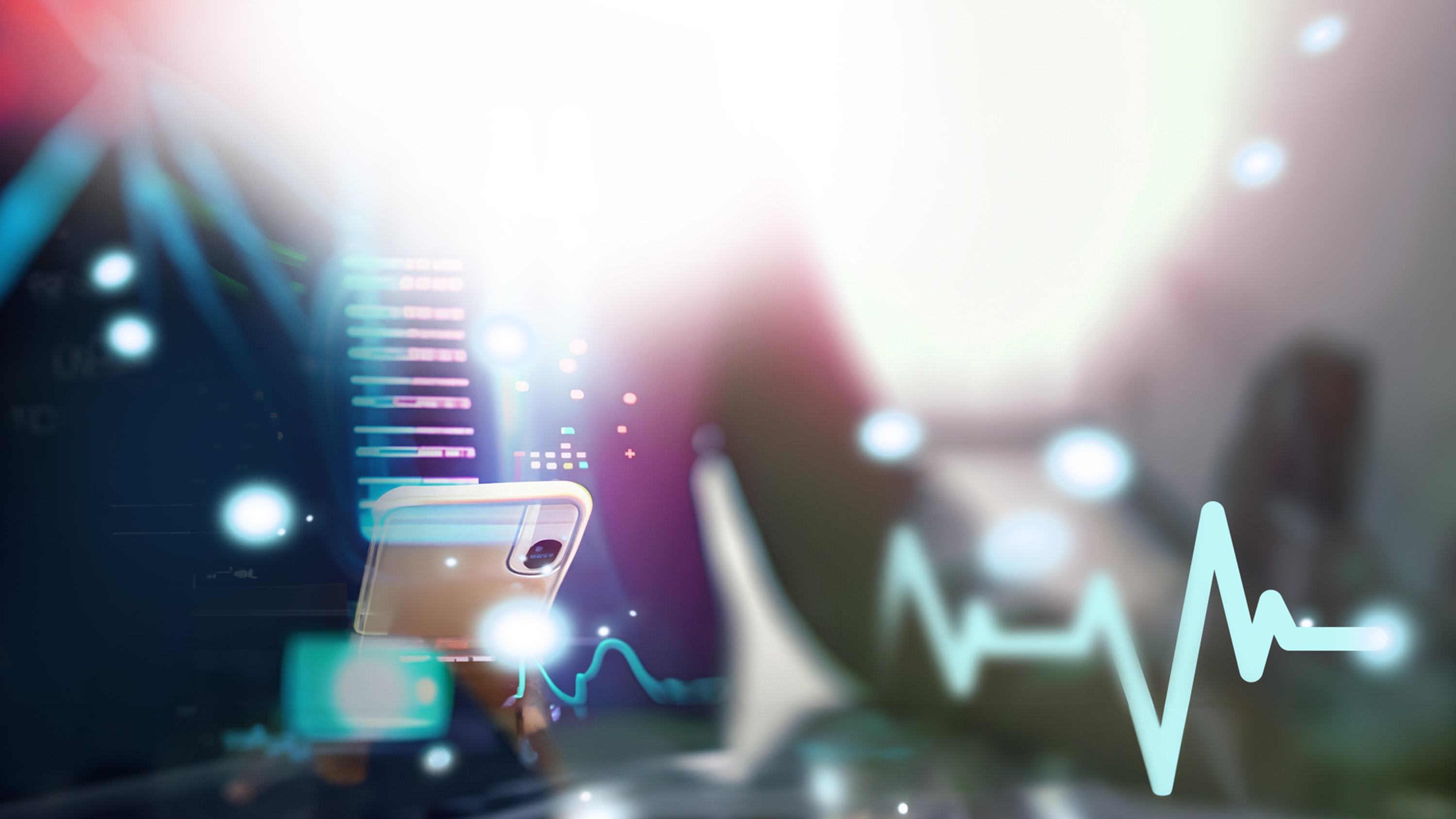 Artistic background for blood pressure monitoring