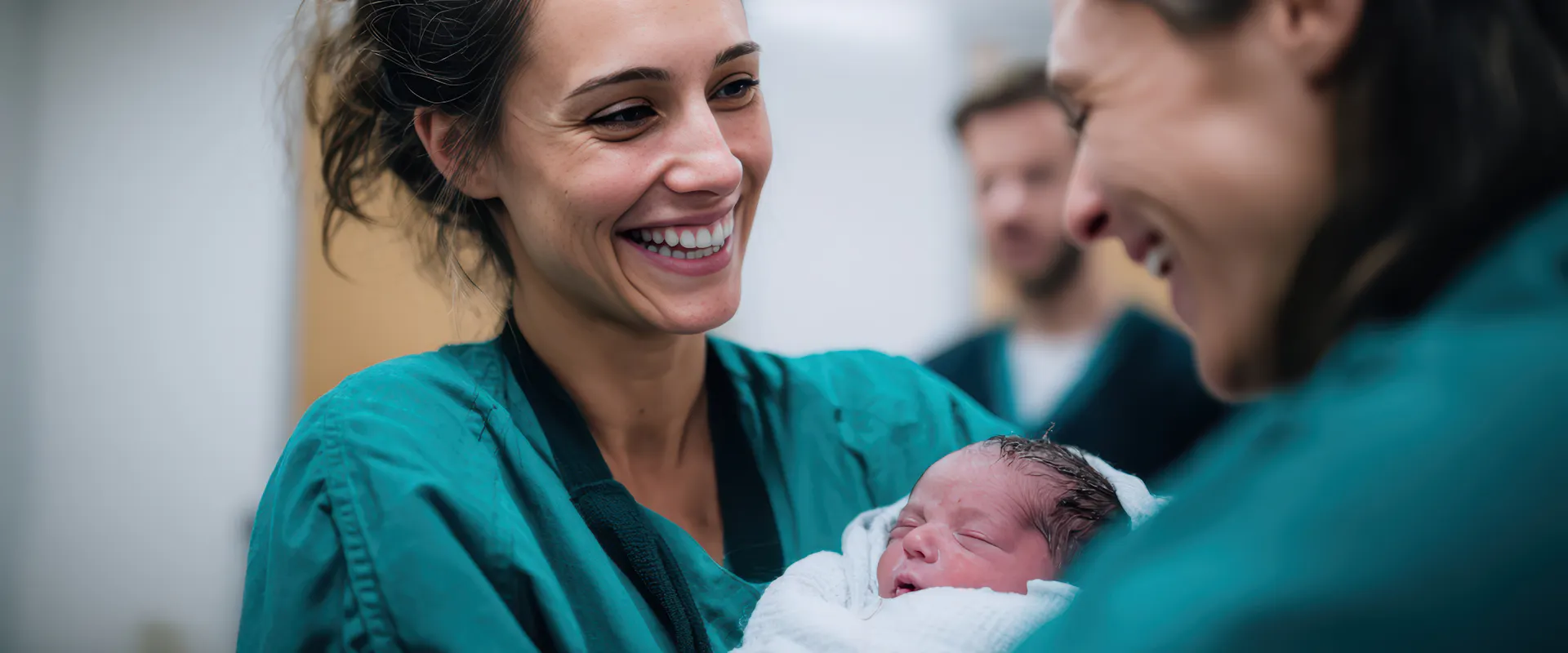 VidaSense wearable prenatal monitoring technology in a clinical obstetric setting in Bern.