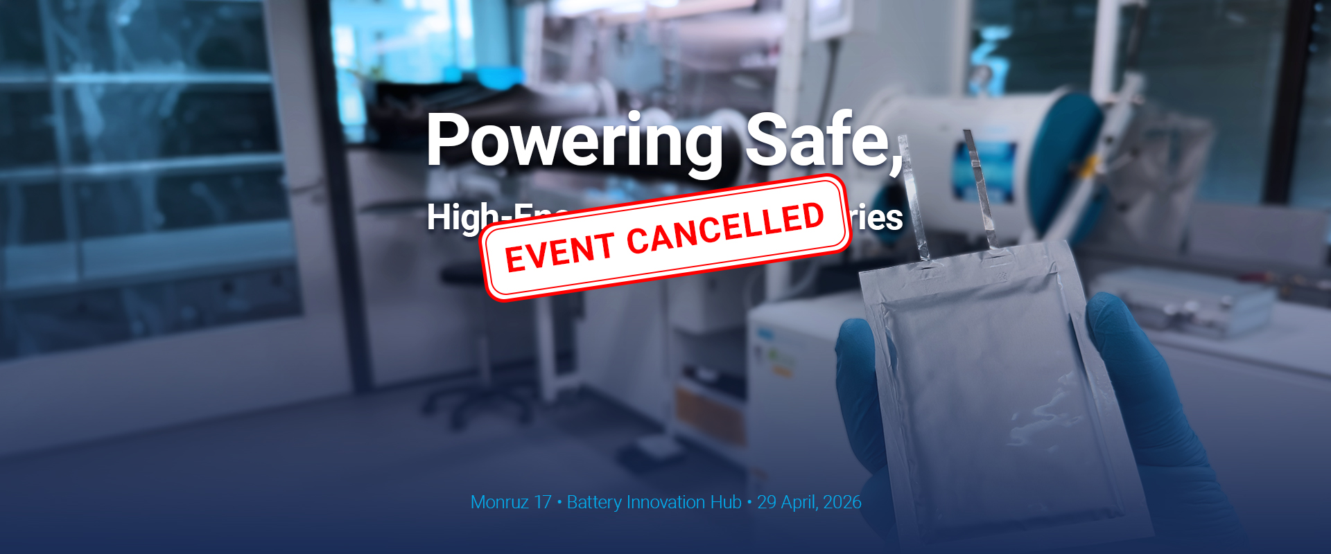 Banner of CSEM Battery Innovation Hub 2026