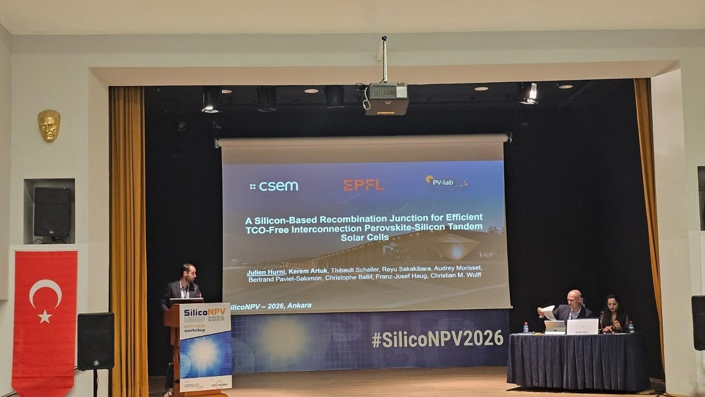 Julien Hurni wins best abstract award at SiliconPV 2026