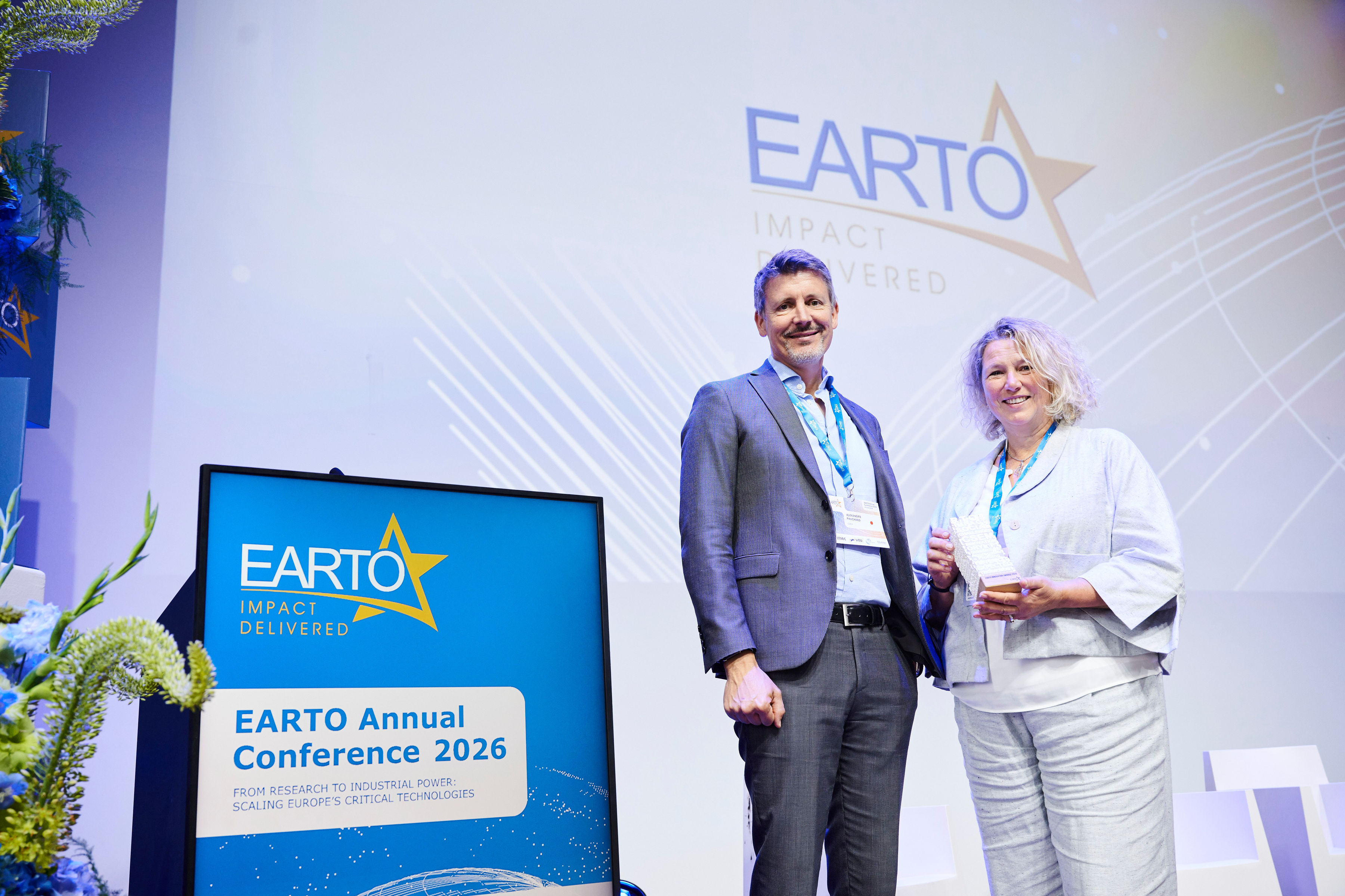 CSEM x EARTO 2026 Awards winners on stage