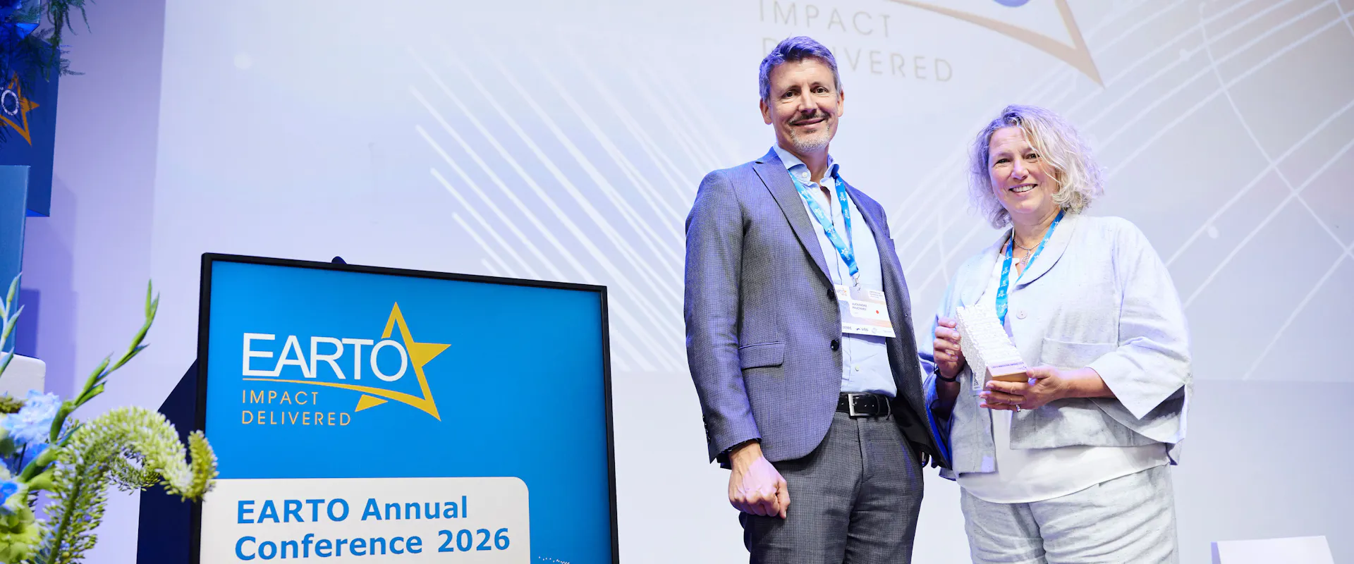 CSEM x EARTO 2026 Awards winners on stage