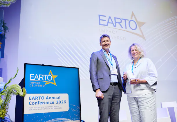 CSEM x EARTO 2026 Awards winners on stage