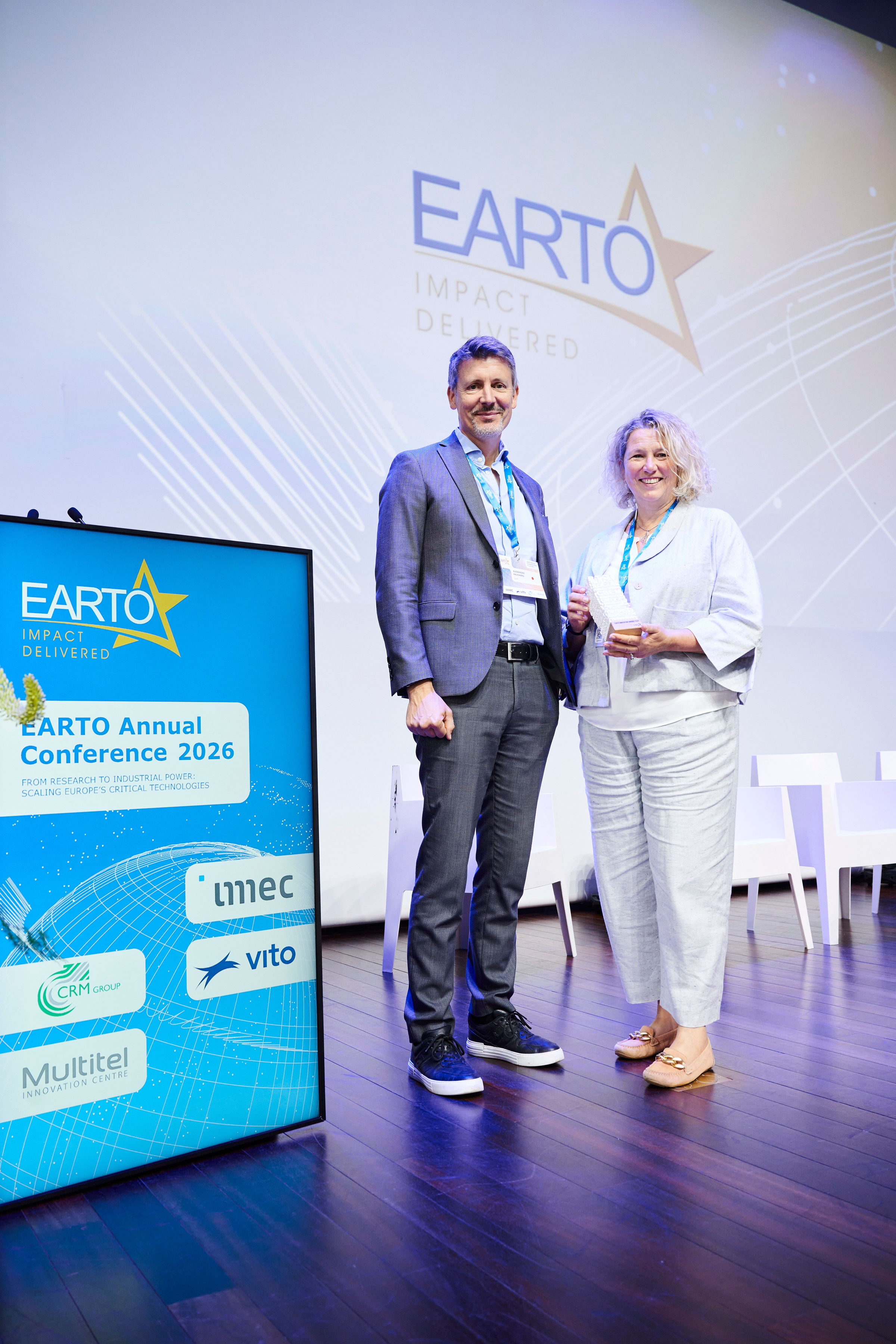 EARTO 2026 - CSEM winners on stage
