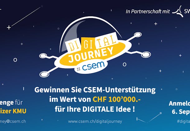Wettbewerb: Das CSEM vergibt 200 000 Franken, um zwei Schweizer KMU zu unterstützen