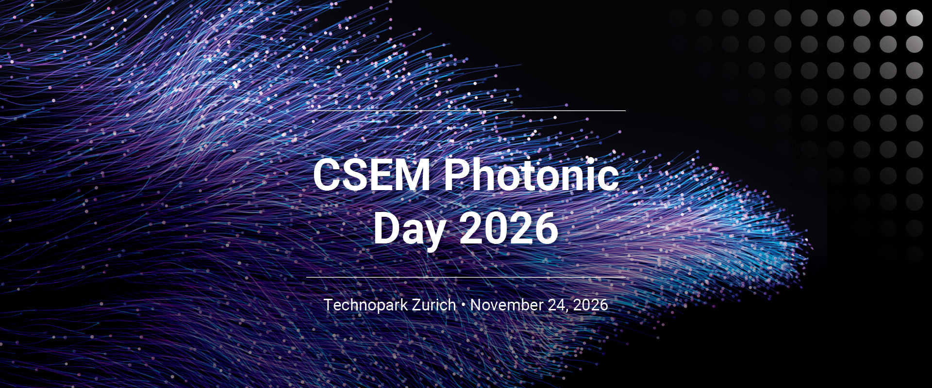 Banner CSEM Photonic Day 2026