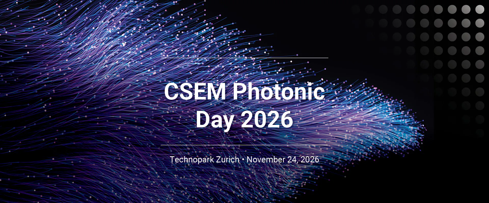 Banner CSEM Photonic Day 2026