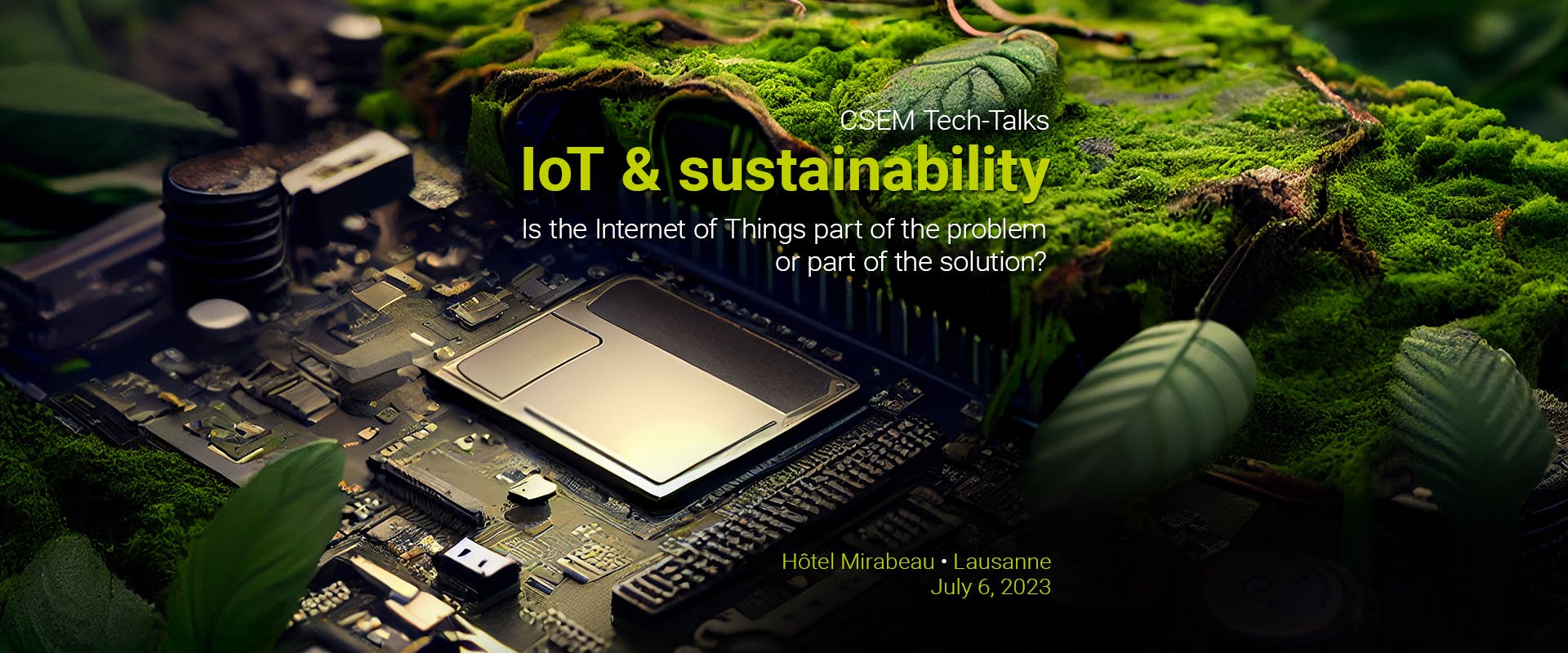 Banner - IoT and sustainability 2023