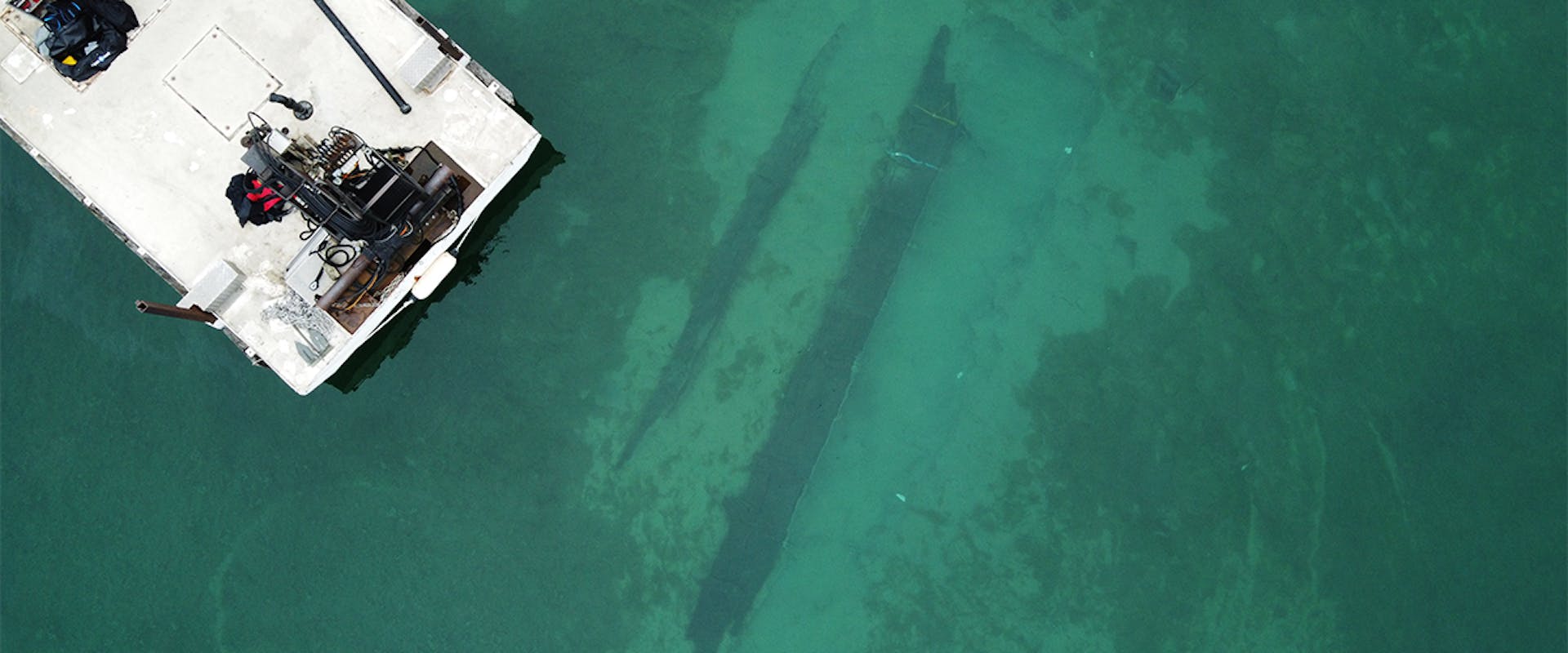 Roman shipwereck in Lake Neuchâtel