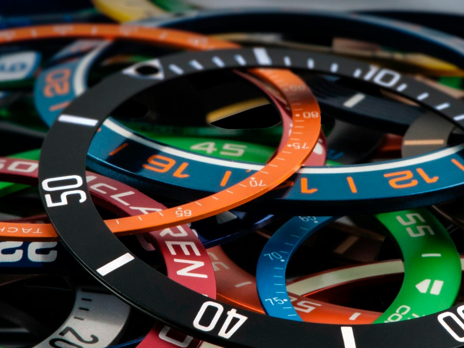 Colored anodized aluminum watch parts