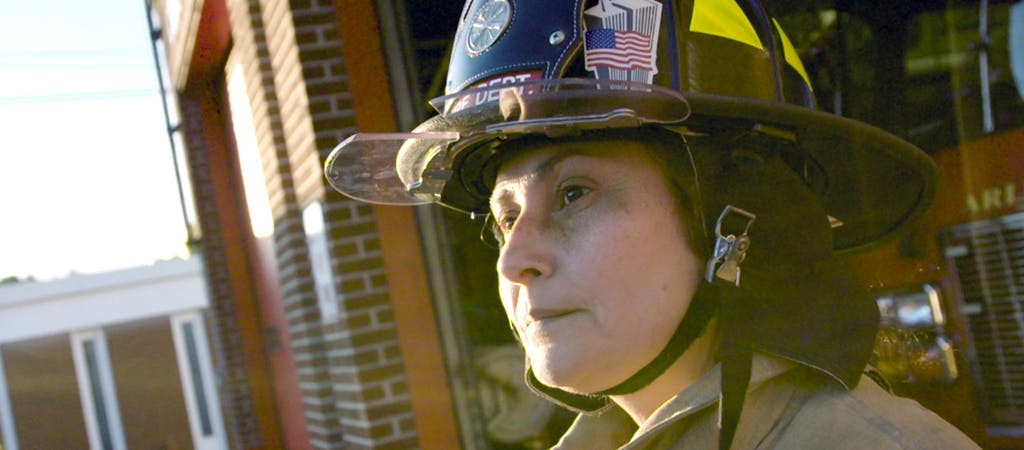 Female firefighter