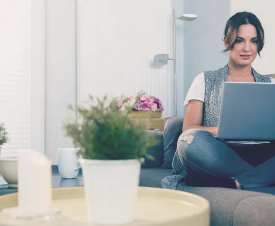 adult learner on a laptop