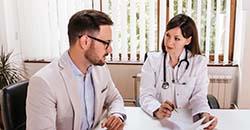 co-workers having meeting