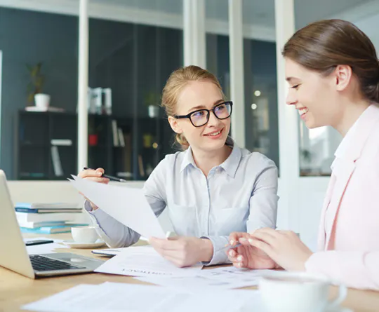 Young professionals in a meeting