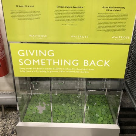 Giving something back at Waitrose