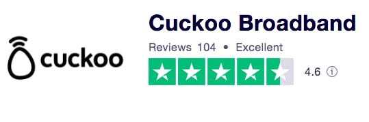 Trustpilot cuckoo score 4.6 out of 5