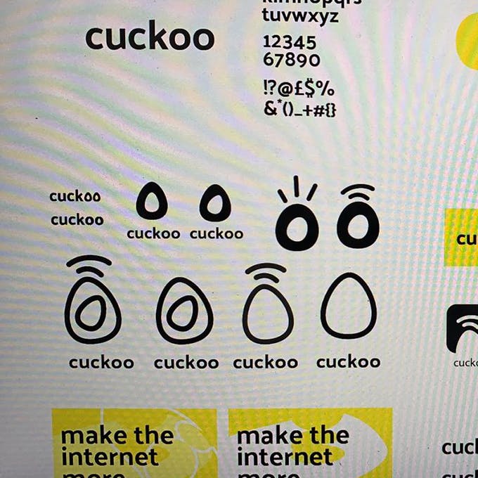 Iterating on the cuckoo logo