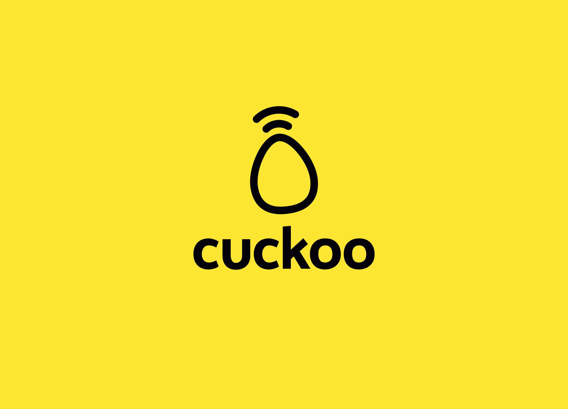 Cuckoo logo with yellow background