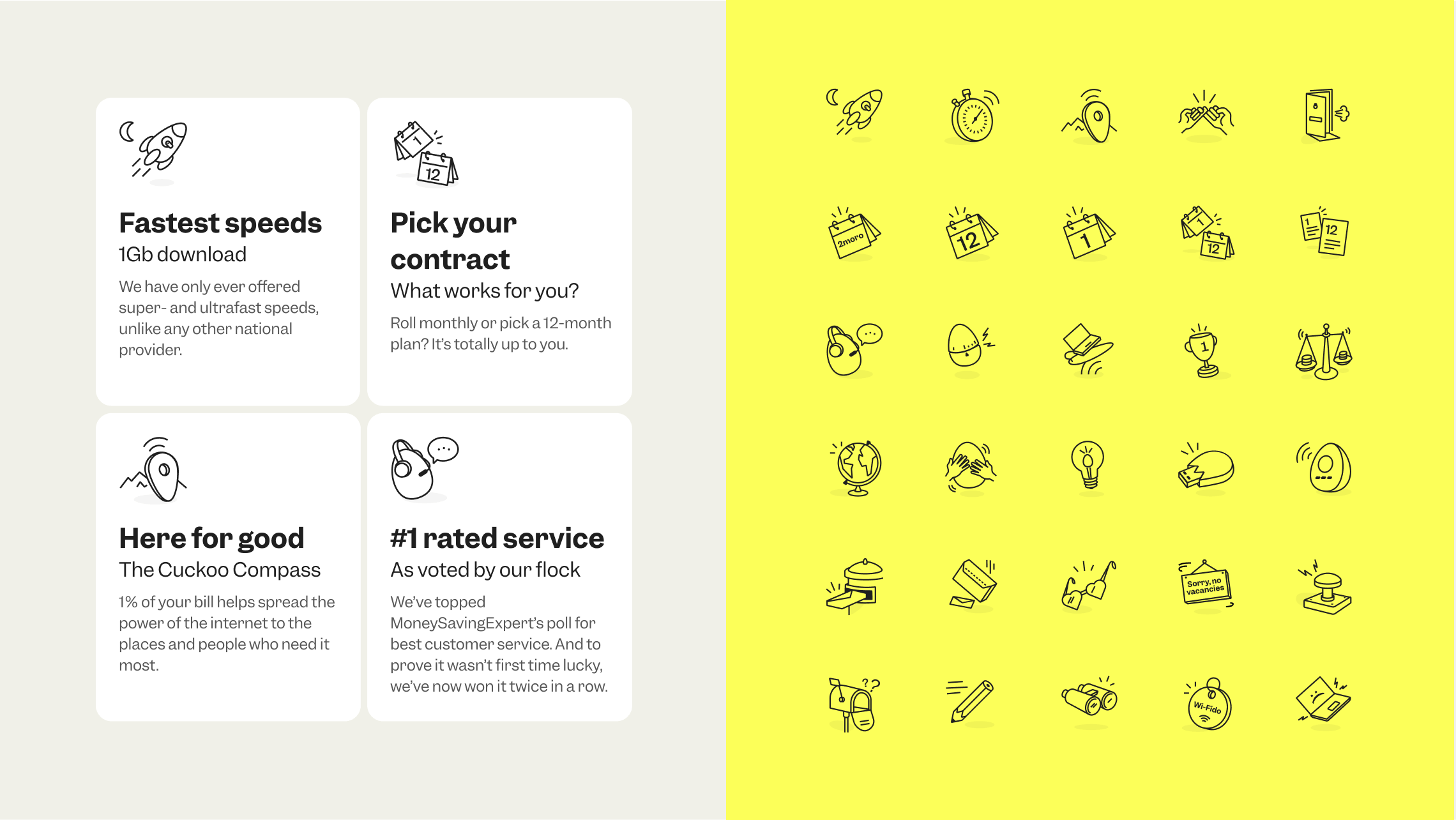 Cuckoo design system: Pictograms