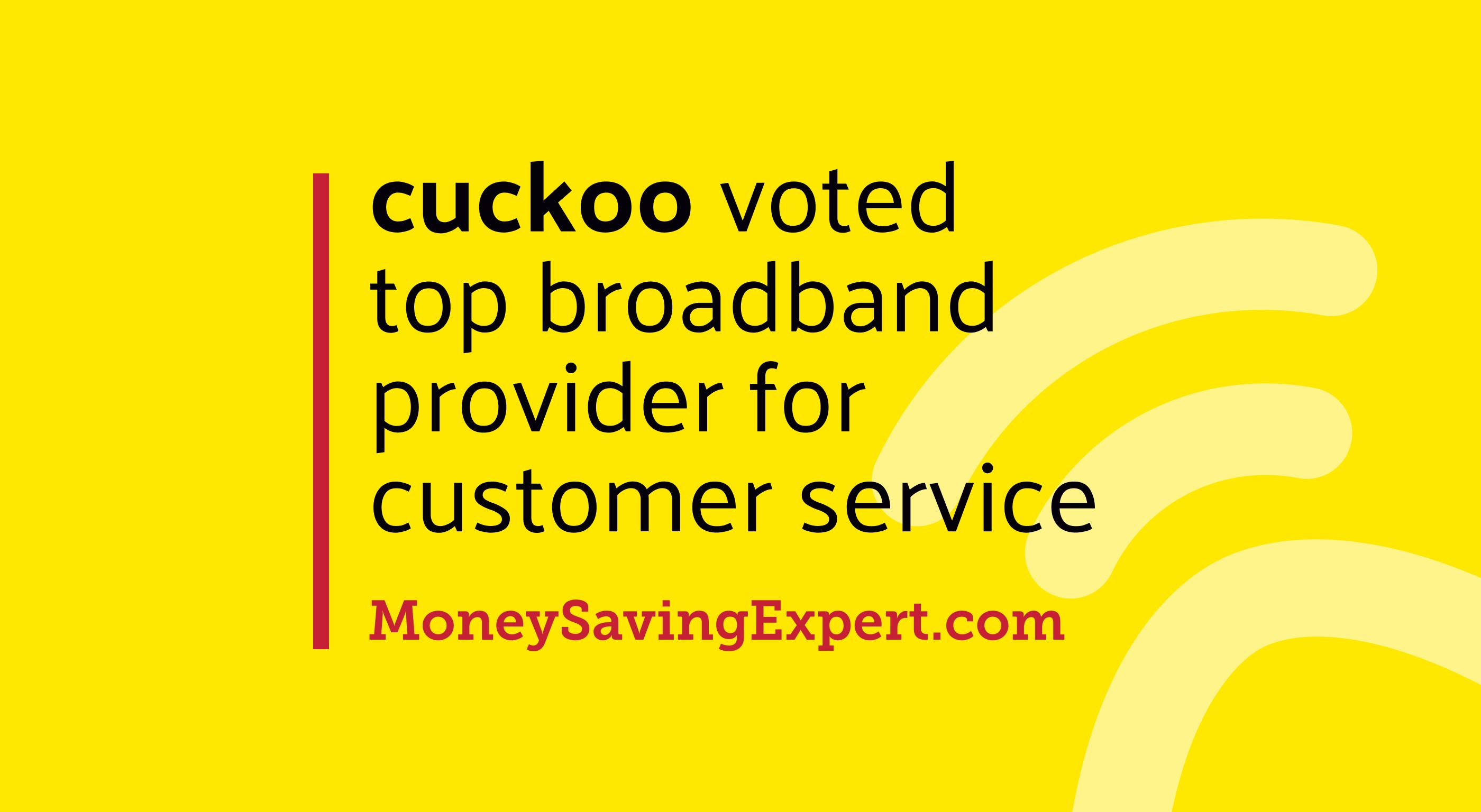 Cuckoo voted top broadband provider for customer service