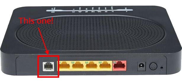 Master port on Cuckoo Technicolor router