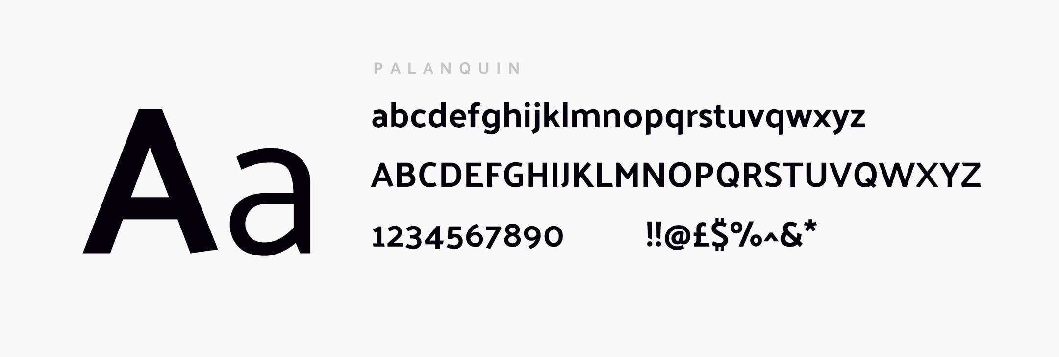 Palaquin typography demo