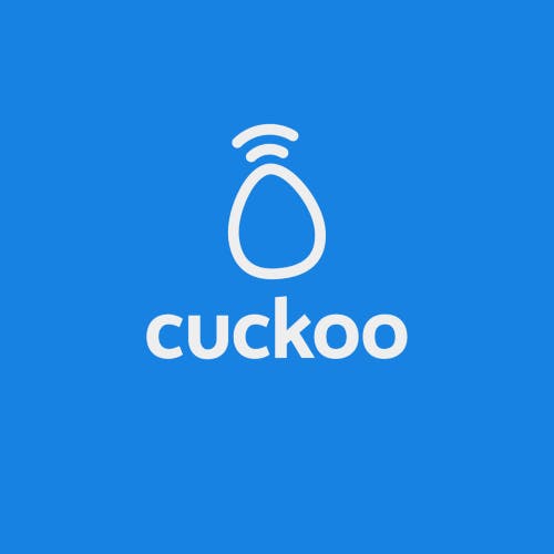 Cuckoo logo in blue