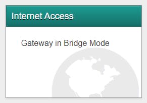 Gateway is in bridge mode