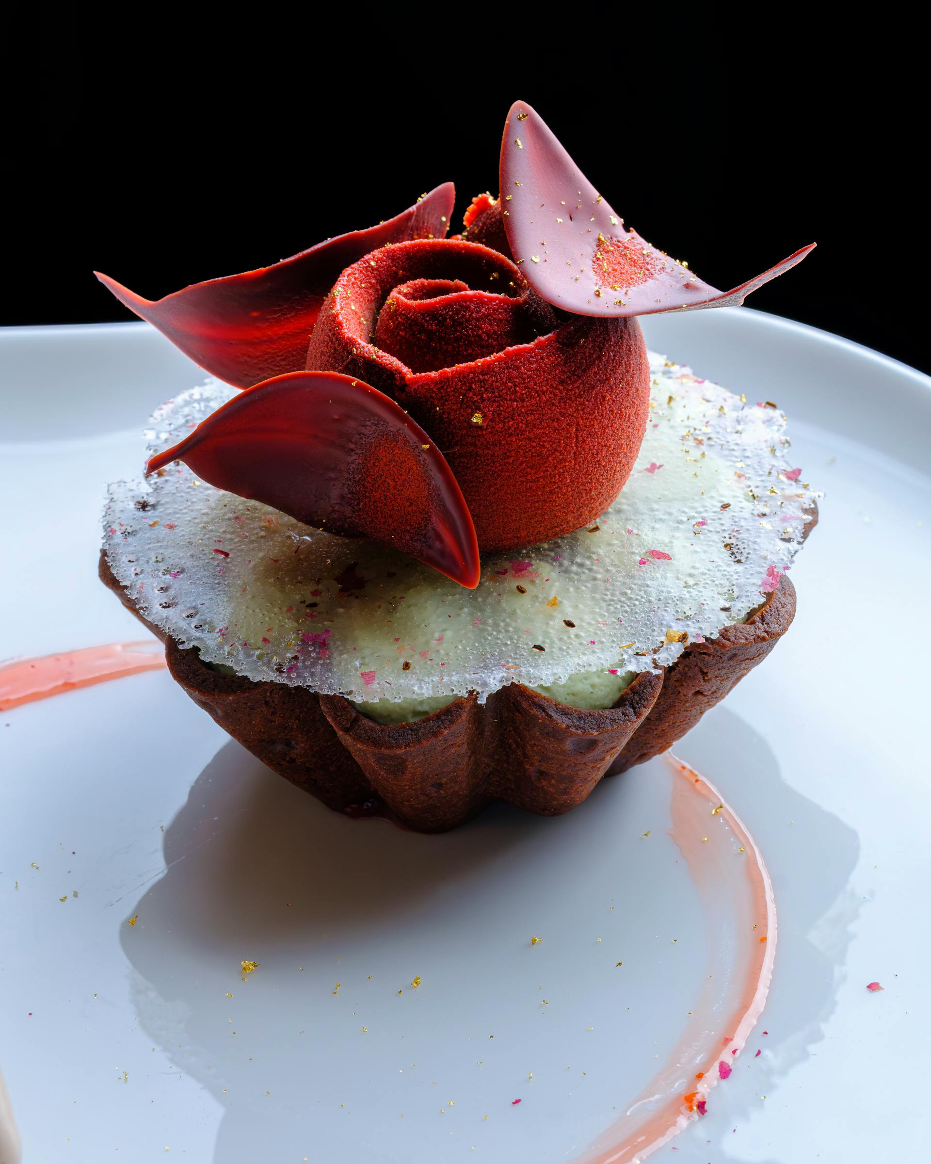 Rose dessert