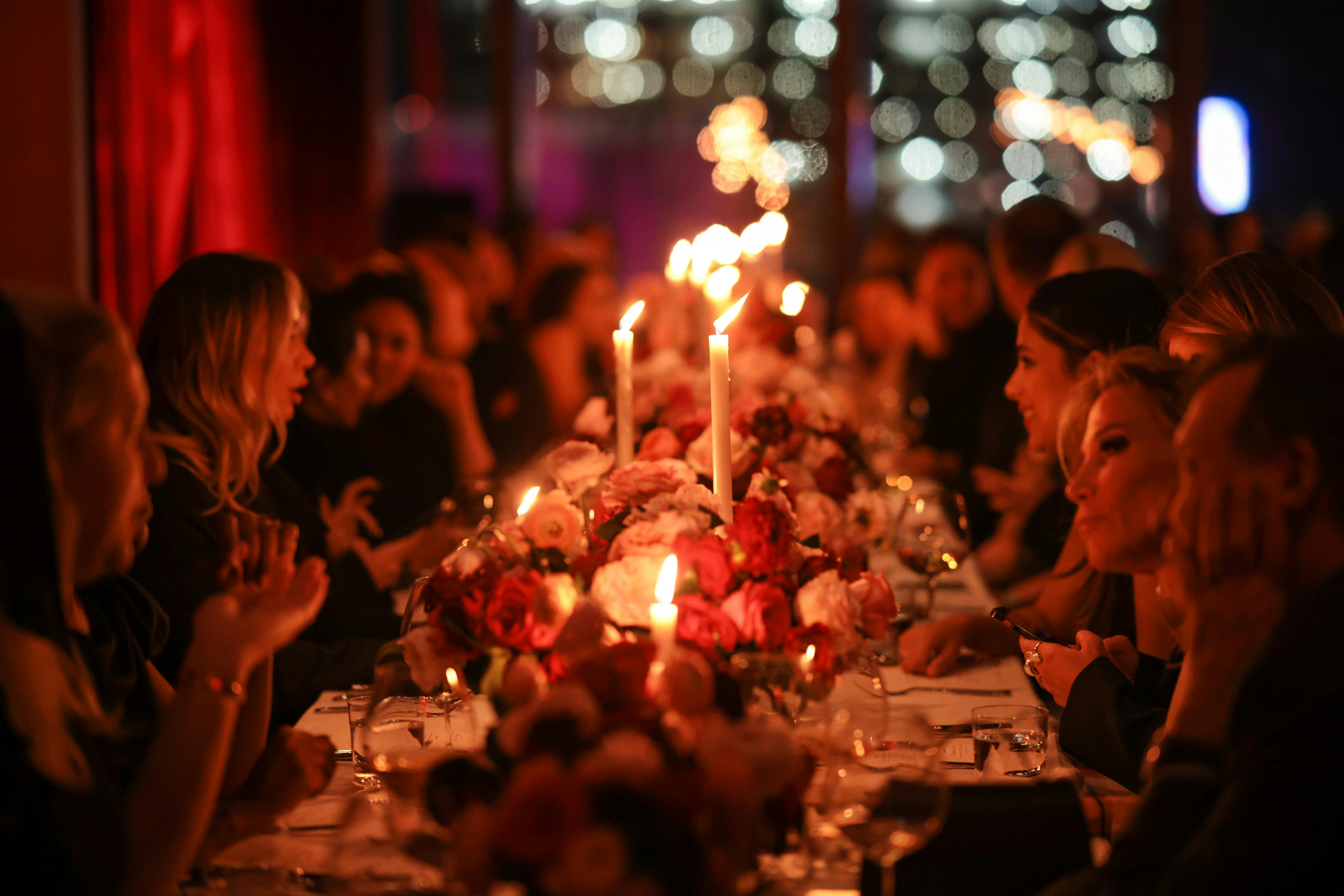 guests at a dinner party