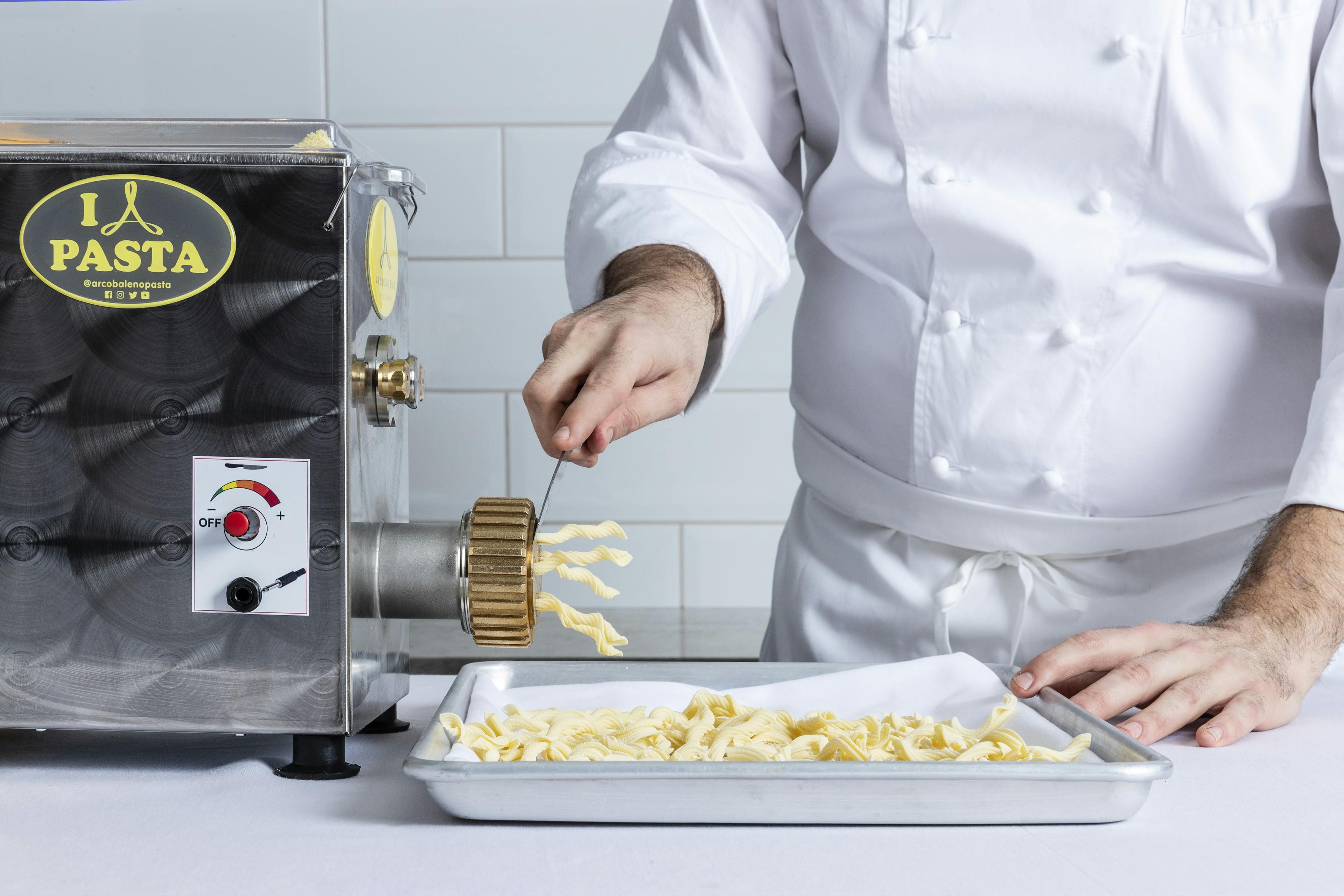 chef making fresh pasta