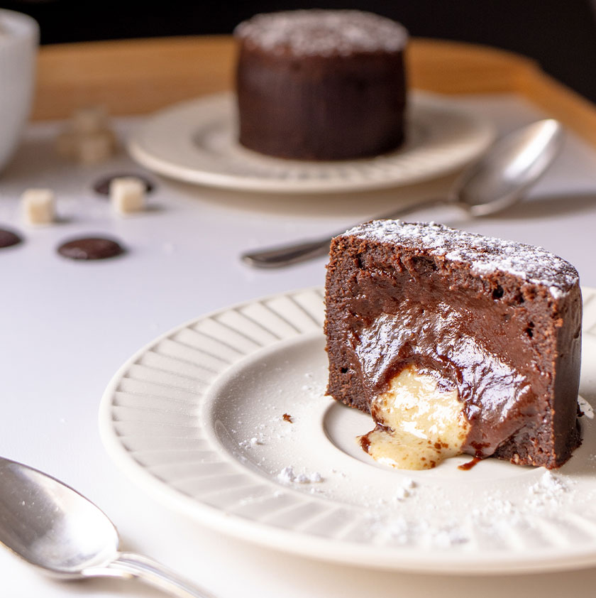 coulant au chocolat et coco