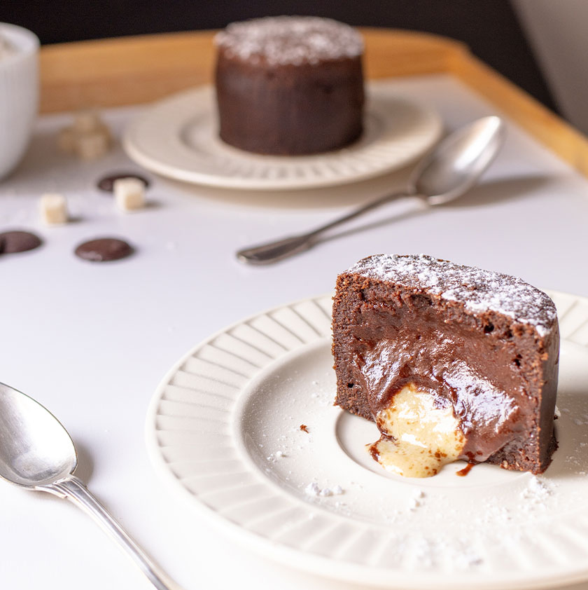 coulant au chocolat et coco
