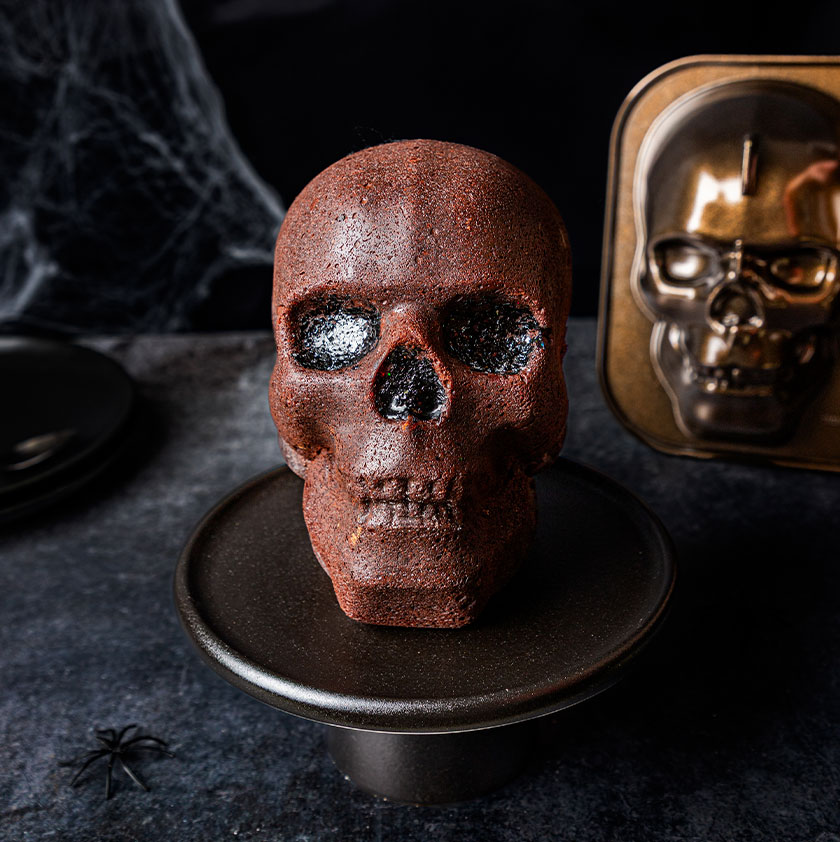 Gâteau tête de mort chocolat1