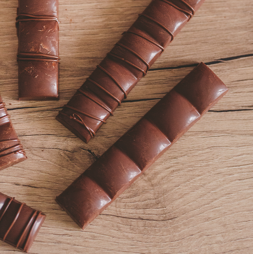 Barres chocolatées maison