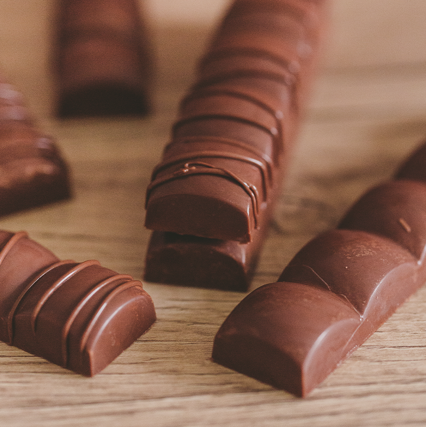 Barres chocolatées maison