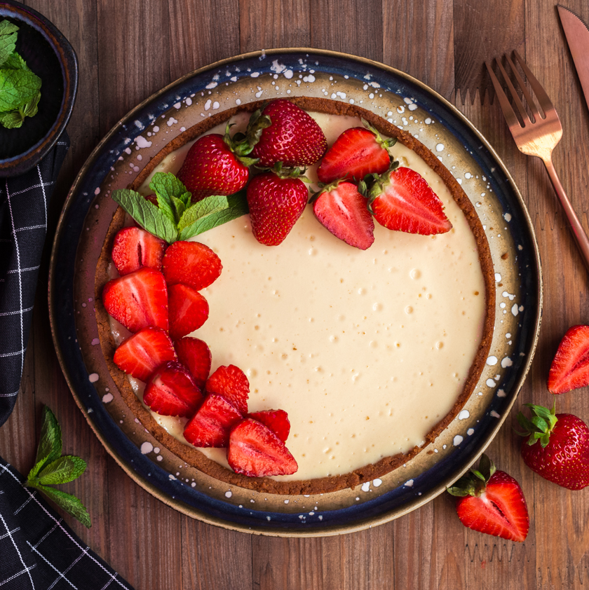 Tarta de frutos rojos y chocolate blanco