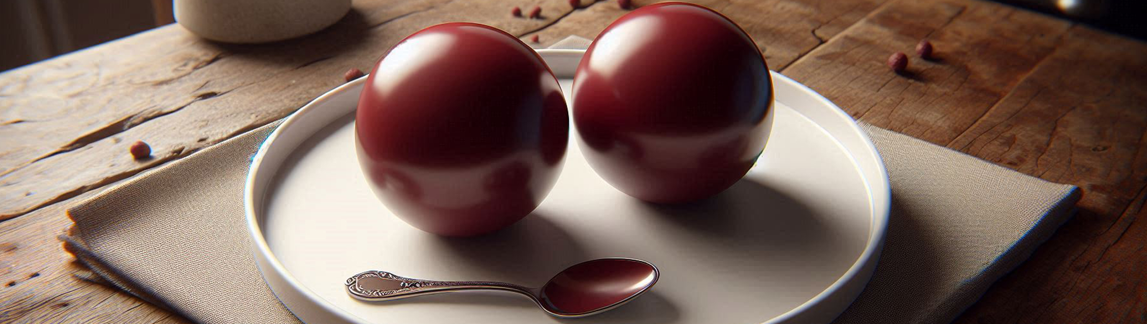 Sphères mousse fruits rouges