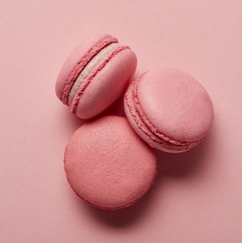 Macarons à la fraise